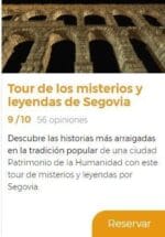Tour Misterios y Leyendas de Segovia