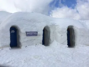 Raquetas de nieve + Construcción iglú